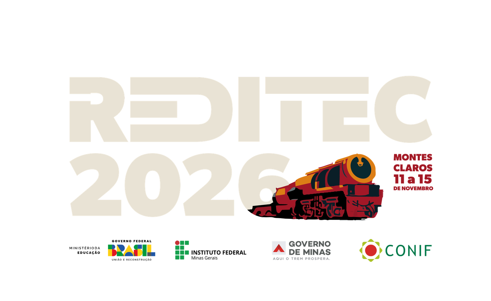 REDITEC 2026 — Logo negativo