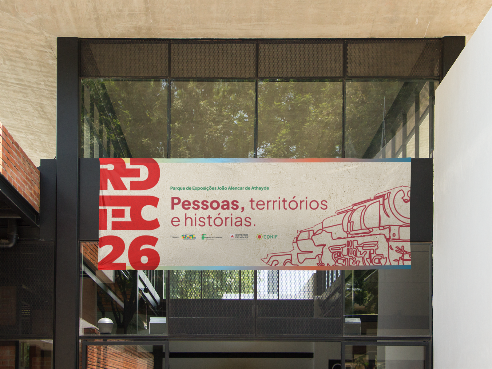 Banner horizontal na entrada