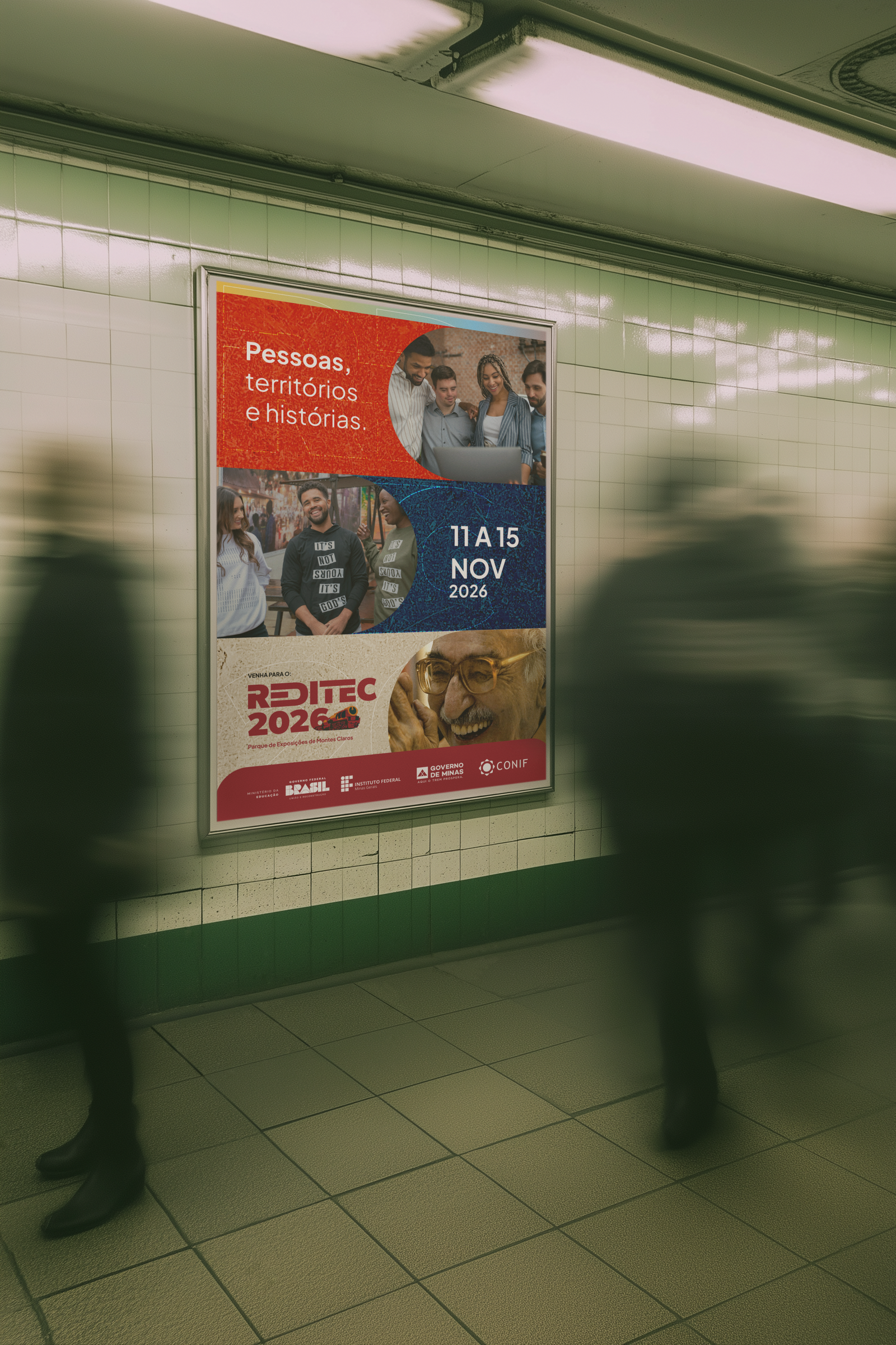 Poster em estação de metrô